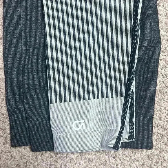 Gap Fit Motion Seamless Leggings Medium Grey Colorblock Yoga Pants - Picture 4 of 4